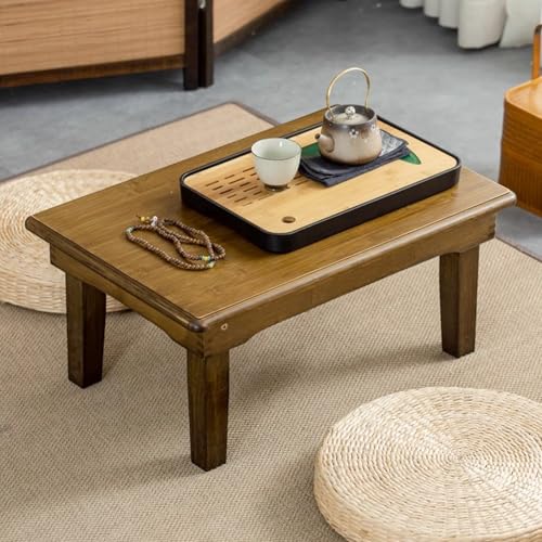 Mesa de centro de madera plegable 27cm apta para interior y exterior 8