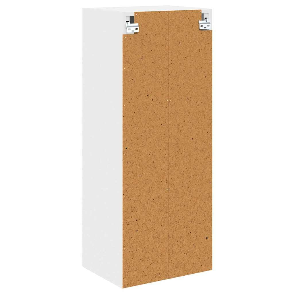 Hängeschrank Küche, Wandschrank mit Tür, Küchenschrank aus Holzwerkstoff, kompakter Küchenschrank Stauraum Weiß, 40 x 31 x 100 cm für Moderne Küchenorganisation