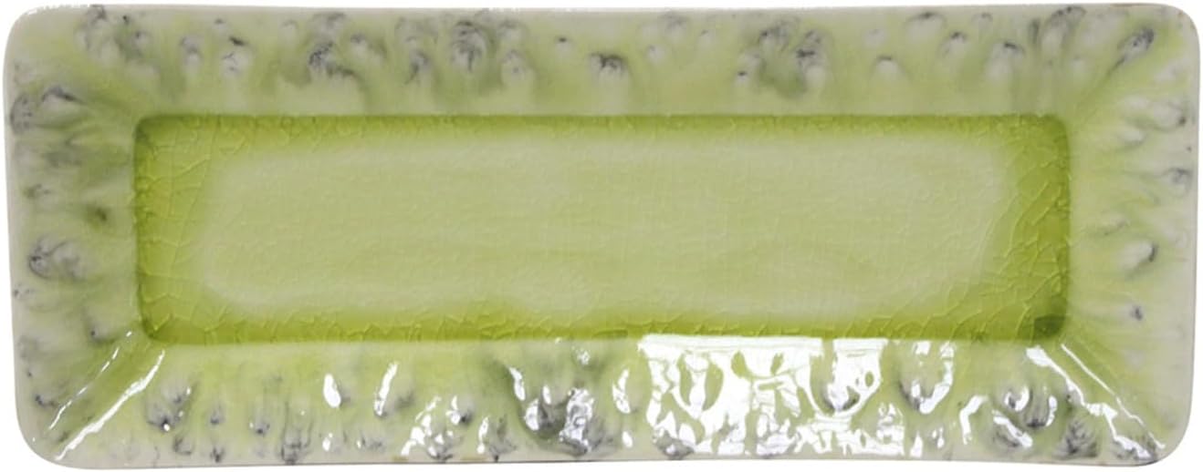 Costa Nova BOR401A Long Plate Rectangular Tray, Large, Approx. 15.7 inches (40 cm), Madeira, Gray, Dishwasher Safe, Microwave Safe