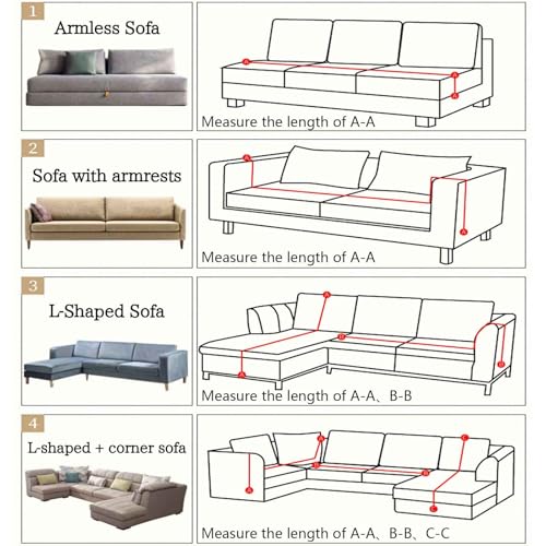 Schwarzer Sofabezug für große XXL-Eckcouch, waschbar, Überwurfdecke für 3-, 4-, 2-, 1-Sitzer-Sofa, weich und gemütlich, Couch-Überwurf