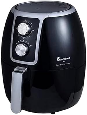 MasterPRO by Carlo Cracco | Freidora Sin Aceite |AirFryer con Capacidad de 3.4 L y 1500W de Potencia | Con Temporizador y Cesta Antiadherente | Freidora de Aire | Ahorro de Energía y Fácil Limpieza