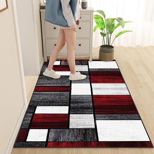 Tapis de couloir géométrique anti-poussière pour protéger le sol - 4