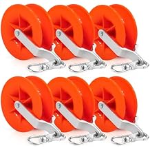 Cable Pulley - Low Voltage, Network Cable Installation Pulley, Wire Pulling Tools for Cat5e & 6, Coax, Fire Alarm, Access Control & Audio Cable | 6 Pack