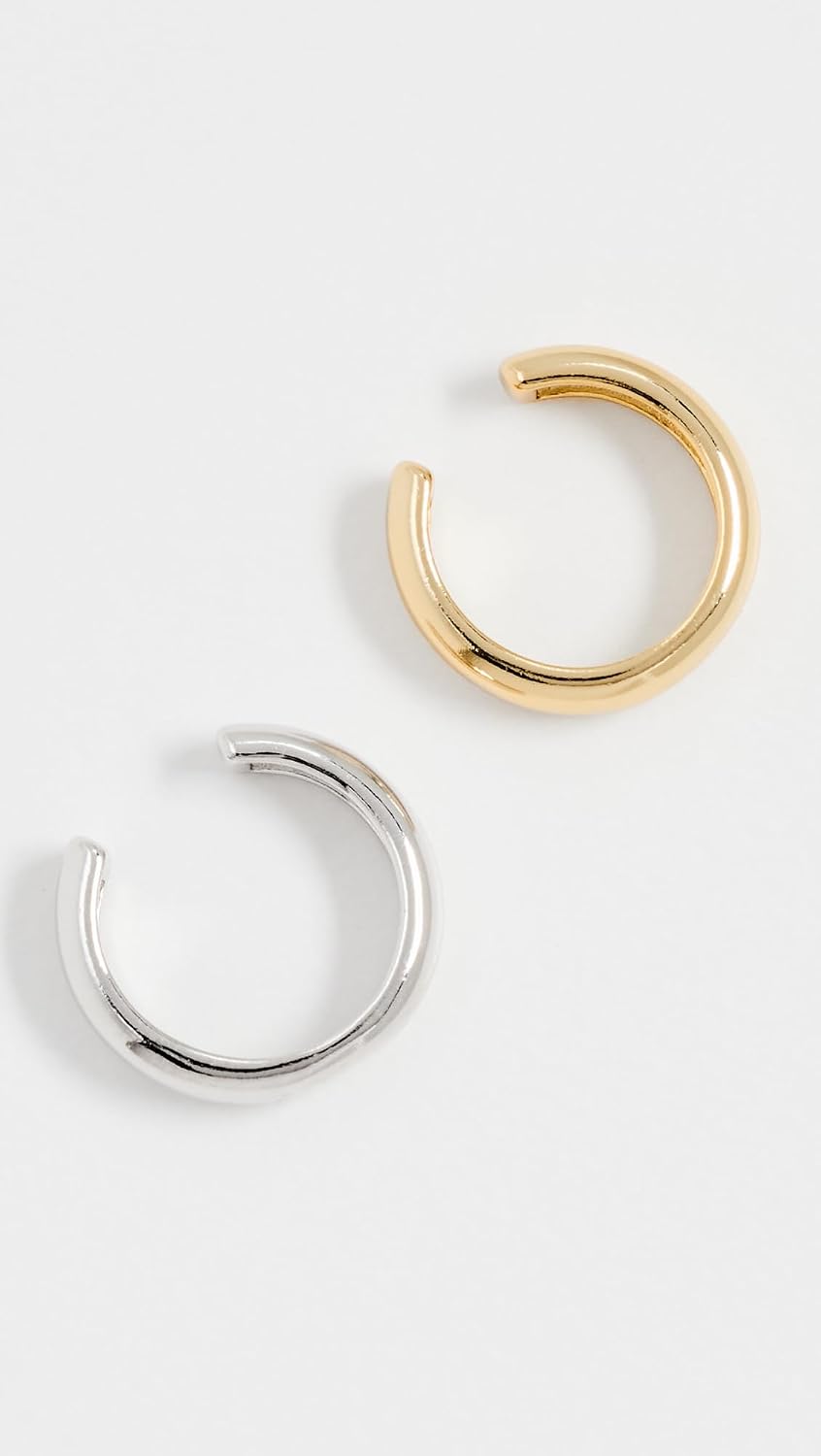 SHASHI Women's Ford Ear Cuff Set, Silver/Gold, One Size