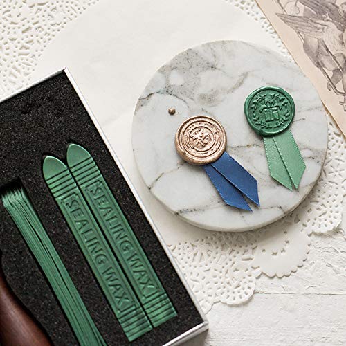 シーリングワックス スターターキット リボンラベル (green)