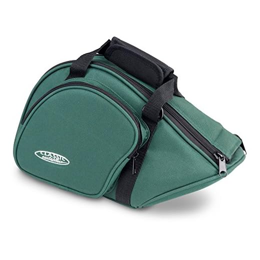 Classic Cantabile JHB-1 Tasche für Jagdhorn/Fürst-Pless-Horn (Softbag/Case mit Außentasche) grün