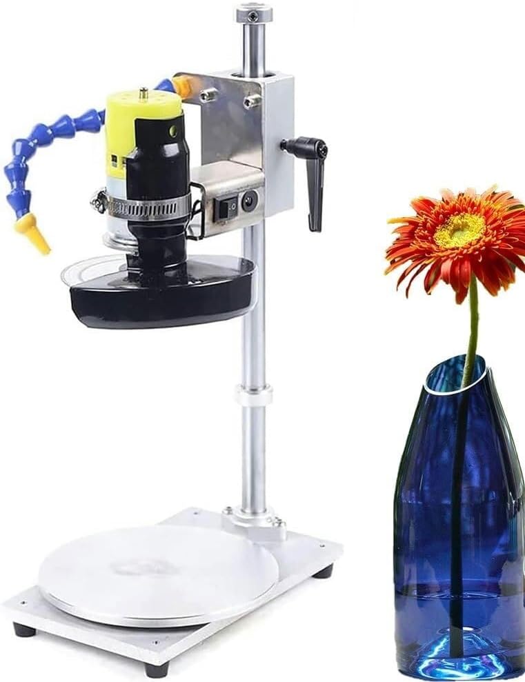 Glass Cutting Tool Kit, Electric Professional Bottle Cutter, Adjustable Speed, Sturdy and Durable, Suitable for DIY Crafts