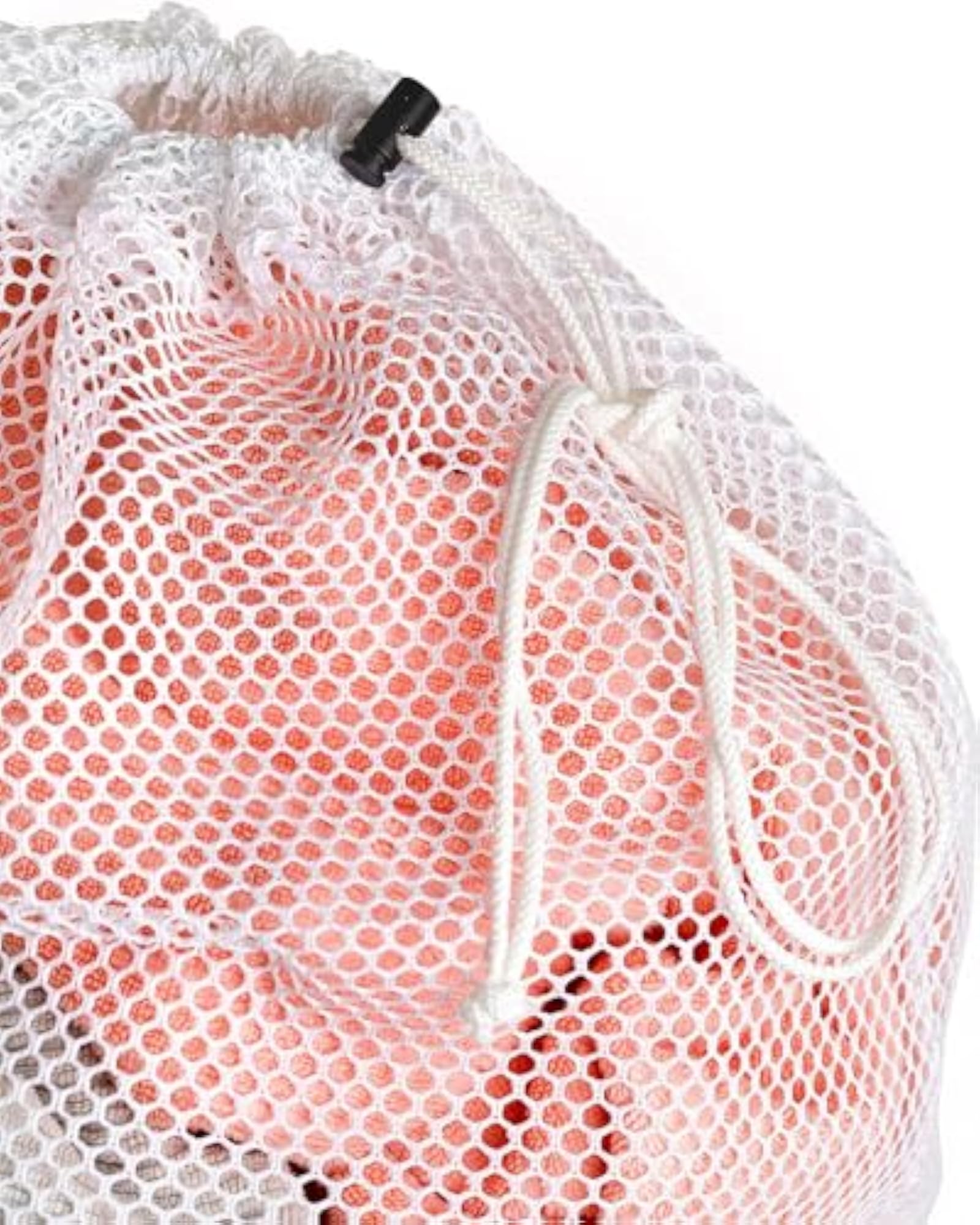 Heavy-Duty Commercial Mesh Laundry Bag with Drawstring Closure