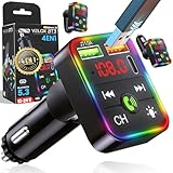 | UTENSILIFY® Transmisor FM Bluetooth Coche Premium | Bluetooth Coche + Cargador Ultra RÁPIDO | Manos Libres | Cargador Carga Rapida|Accesorios Auto | MP3 Reproductor | Bluetooth 5.3