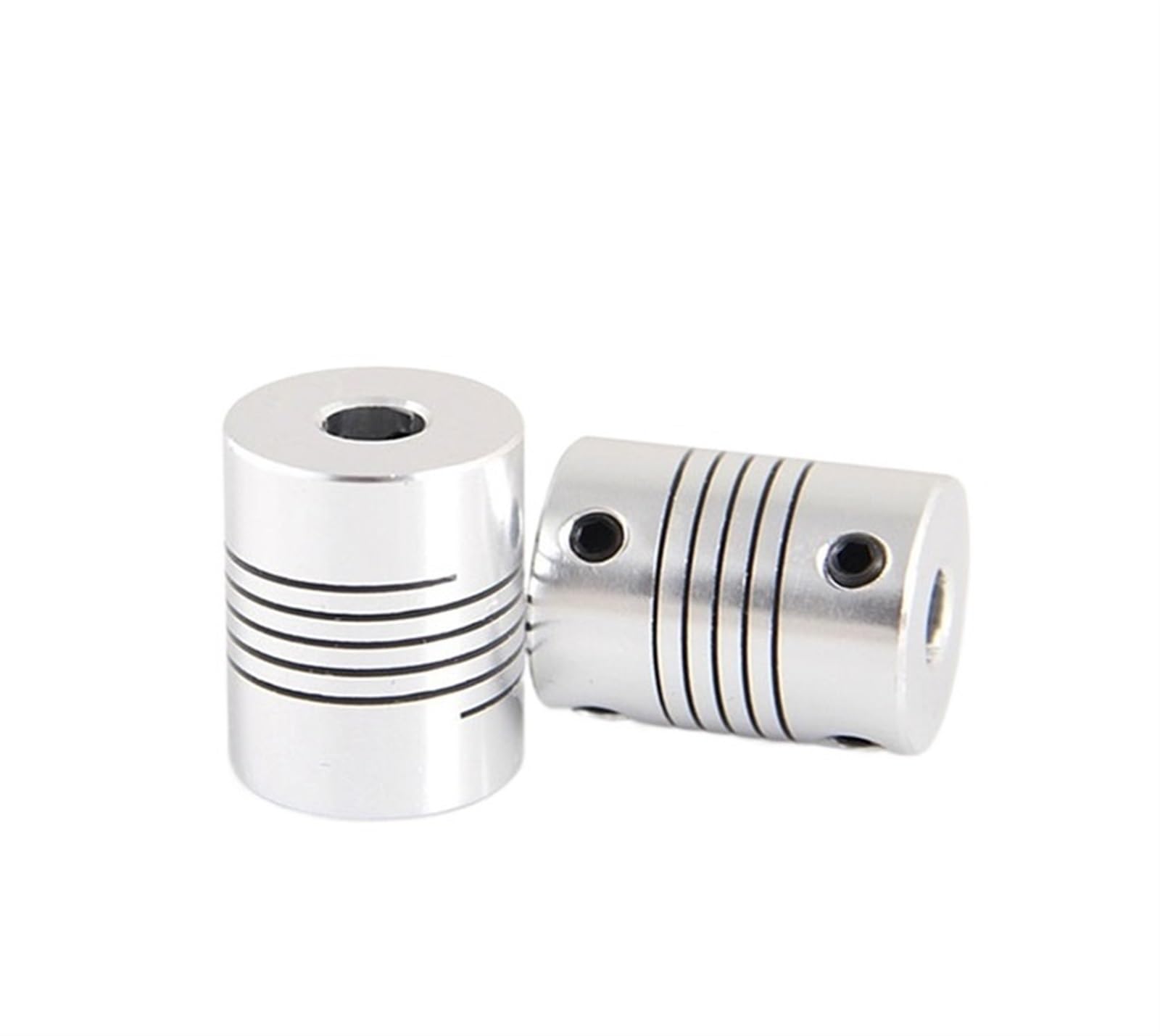 Rigid Coupling,Stainless Steel Rigid Coupling 10PCS CNC Motor Shaft Coupler D19xL25mm Flexible Coupling(5x7)