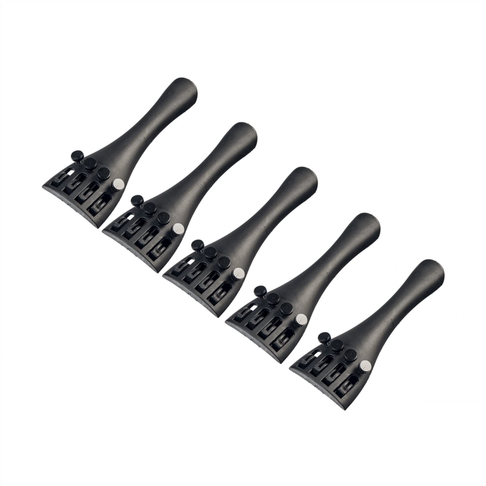 Partes violín 4/4 Violin Tailing Piece 5pcs Violin Fiber Fiber Piece para 4/4 Piezas De Violín Y Accesorios