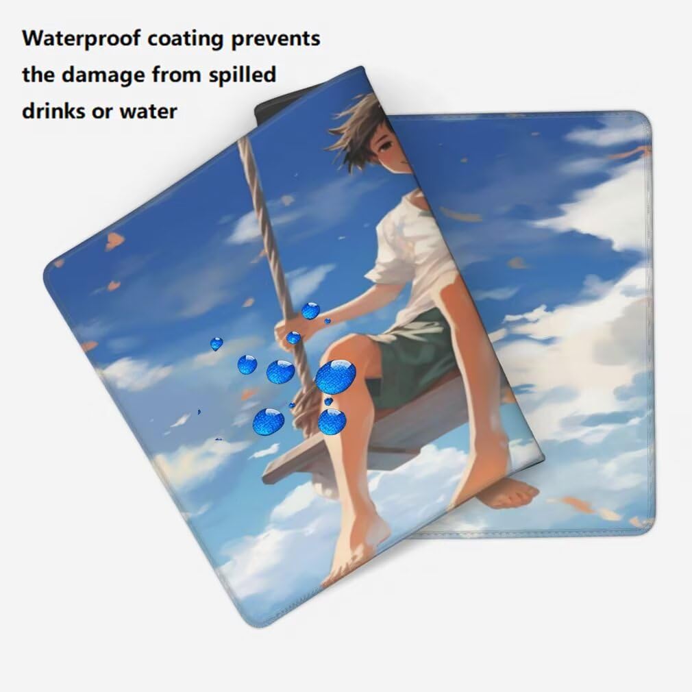 Tappetino Mouse Anime, Mouse Pad XXL 1200 x 600 x 3 mm, Altalena Tappetino Gaming Grande Sottomano Scrivania, Impermeabile Mousepad Lavabile con Base in Gomma Antiscivolo per Computer-MP1525