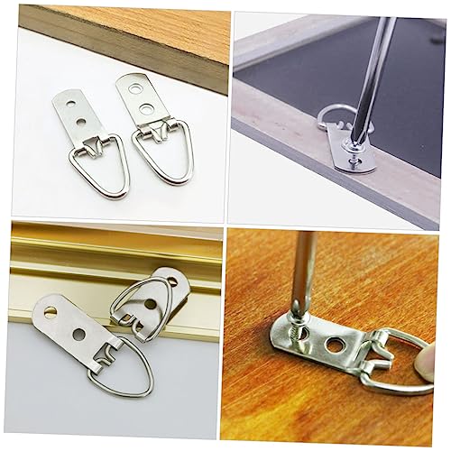 Image of 50pcs d Picture Hangers Metal Hooks for Hanging Artwork Hardware for Easy Installation Plaster Walls for Photos Paintings and Exhibitions