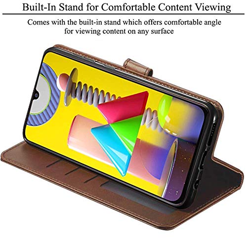 Image of Inktree Vivo V50 5G Flip Cover | Leather Finish | Complete Protection Flip Case for Vivo V50 5G - Brown