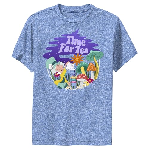 Disney Kids' Alice in Wonderland Tea Time Filled Boy's Performance Tee