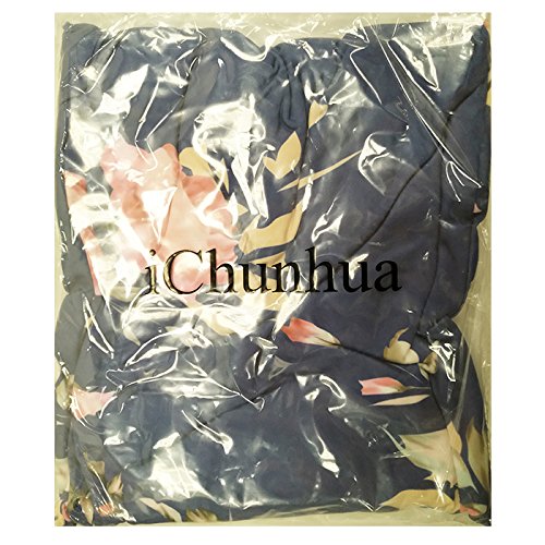 Image of iChunhua Women's Comfy Stretch Floral Print Drawstring Palazzo Wide Leg Lounge Pant