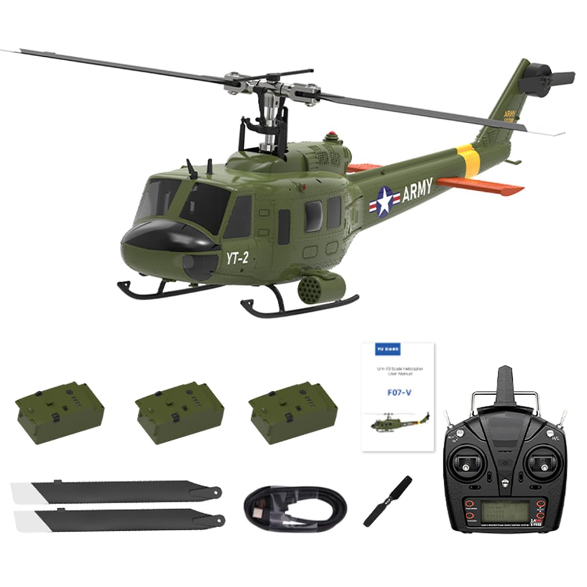 TAYO R/C UH-1 ヘリコプター Amazon.com: BrickCraftWorks 1/34 Scale F07-V UH-1 Huey 2.4G 6CH
