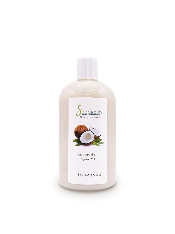 Soapeauty Óleo de Coco 76 Degree Prensado a Frio para Fabricação de Velas e Sabonetes, Cuidados da Pele e Cabelos, 454 g