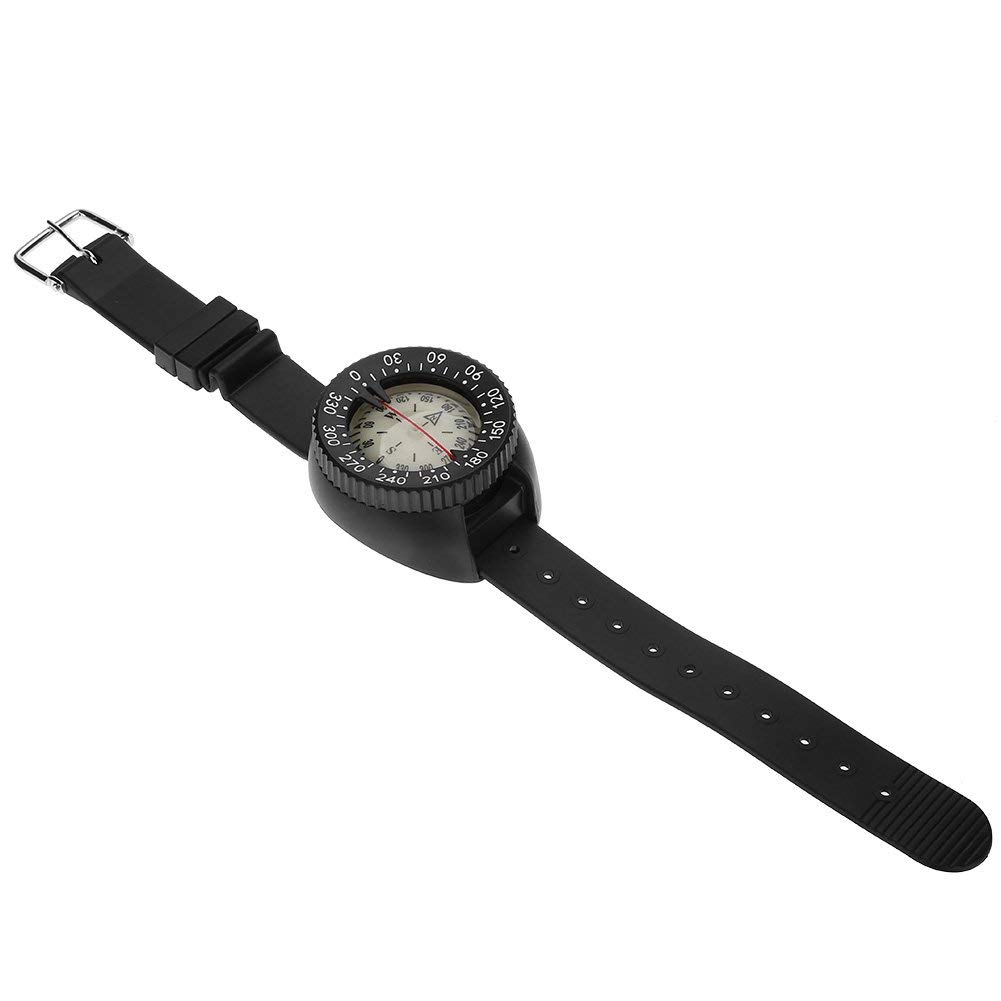 Compas de Poignet, Boussole de Plongée Mini Bracelet de Survie Compas de Plongée sous-Marine Tuba Kayak Canoë Randonnée Voyager