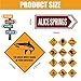 PerKoop 16 Pieces Australian Party Decoration Outback Road Sign Cutouts Australian Theme Outback Road Street Sign G'day Mate Wall Decor for Festive Occasions