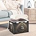 WOIWB Collapsible Storage Bins-All Seeing Eye 1Pack, 16.5x12.6x11.8 inch Fabric Lidded Closet Boxes with Handle, Storage Organizer Basket Container for Home Office