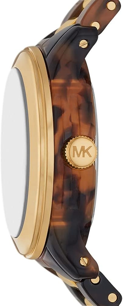 Michael Kors Orologio Per Donna, Movimento A Tre Lancette Pista, Orologio Misto Con Cassa Da 38 Mm Michael Kors Orologio Per Donna, Movimento A Tre Lancette Pista, Orologio Misto Con Cassa Da 38 Mm