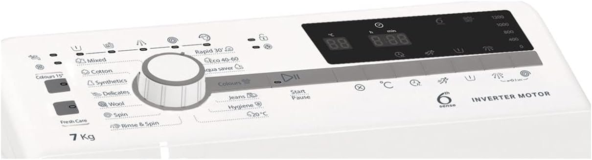 Whirlpool TDLR 7221BS EU/N Washing Machine Control Panel with display