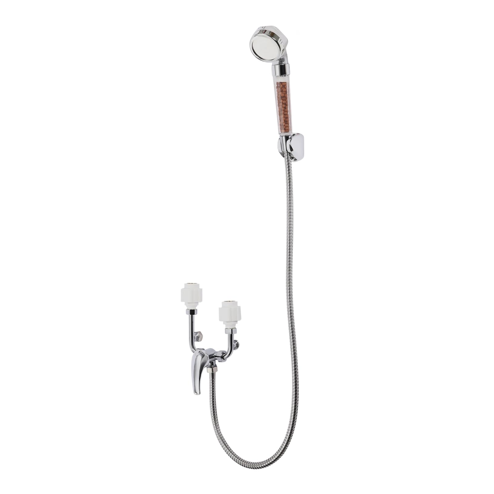 Chauffe-eau mural 30 l - Chauffe-eau électrique vertical - Température réglable avec robinet et douchette