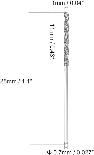 Miniatura 8 de uxcell Brocas de acero de alta velocidad de la torsión del diamante de 3.0 ft m para las baldosas de piedra de cristal de las conchas del mar 2