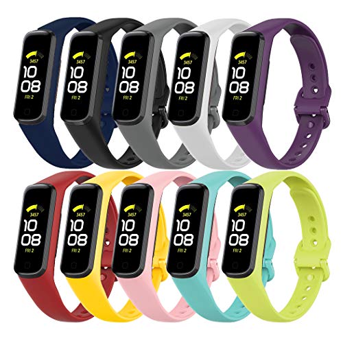 Molitececool Compatible avec Samsung Galaxy Fit 2 SM-R 220, bracelet de rechange en silicone souple pour Samsung Galaxy Fit 2 R220