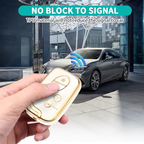 Image of MILD EAST for Lexus Key Fob Cover with Keychain | Compatible with 2009-2015 Lexus RX350 RX450 GX460 LX570 CT200h ES350 GS300 GS430 GS450h GS460 IS250 IS350 LS460,TPU