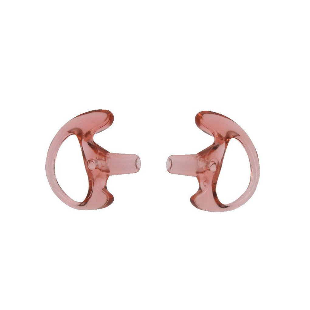 FANVERIM 2 Pack Left Medium Semi Custom Flexible Open Ear Insert Ear Mold for Two-Way Radio Audio