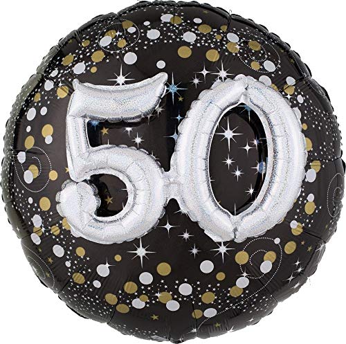 Image of Wanna Party Sparkling 50th Birthday Balloon P75 (36 Inch)