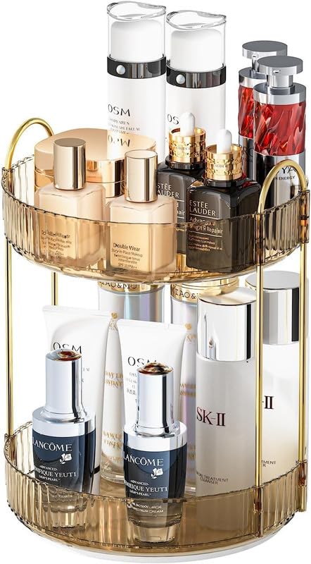 See full amazon price history chart for Zeinwap Lazy Susan Rotating Makeup Organizer For Vanity, High-Capacity Skincare Clear Make Up Storage Perfume Cosmetic Dresser Organizer Countertop 360 Spinning (2 Tier, Amber Gold, Cosmetics) Zeinwap Lazy Susan Rotating Makeup Organizer For Vanity, High-Capacity Skincare Clear Make Up Storage Perfume Cosmetic Dresser Organizer Countertop 360 Spinning (2 Tier, Amber Gold, Cosmetics) (B0CRYTC4CY) Amazon Price History, Amazon Price Tracker