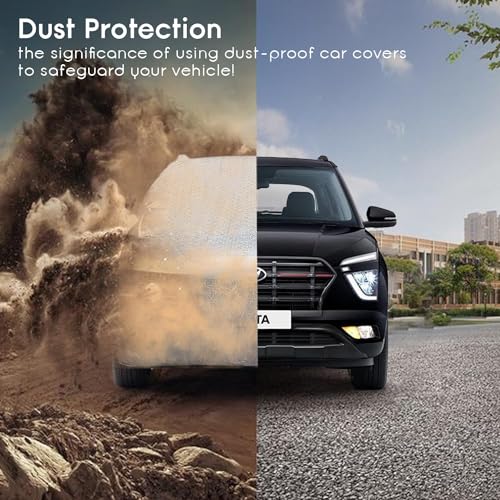 Image of Car Cover for Maruti Suzuki New Alto 800 2015 - Waterproof, Textured Surface, Triple Stitched, Mirror & UV Protection, Dustproof, Fade-Resistant, Without Antenna Pockets - Silver Look