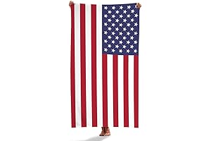 Enjoy Summer in Red White and Blue: FrameStory American Flag Beach Towel...