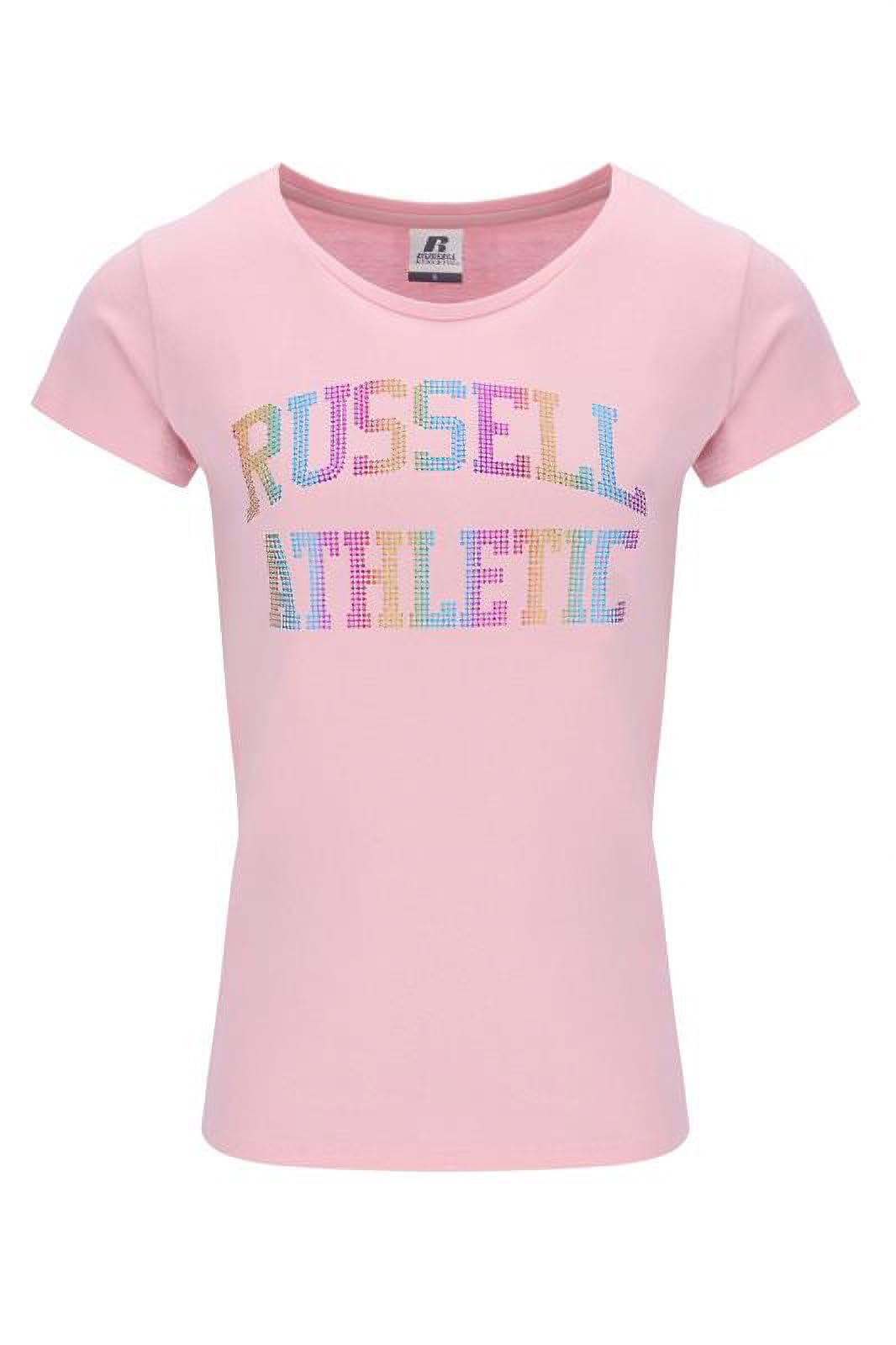 Russell Athletic Autumn-S/S Crewneck Tee Shirt Short Sleeve T-Shirt, Bleached Mauve, S
