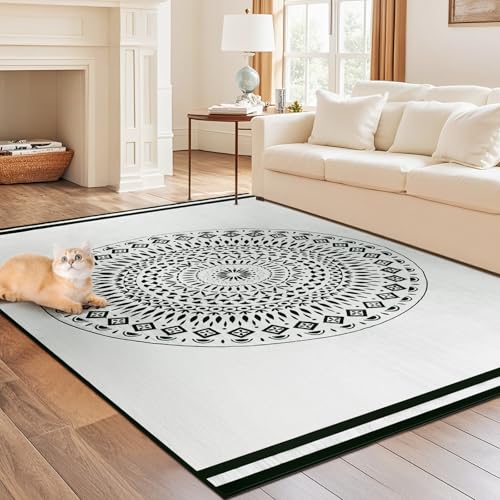 iHeroo Alfombra Antideslizante para Sala de Estar 160x230cm, Alfombra Suave de Pelo Corto, Alfombra Lavable en Lavadora, Perfecta para el Hogar y Habitación