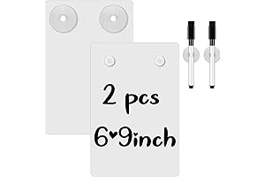 2-Piece Waterproof Shower Notepad: Write on Dry Erase Board in Bathroom with Pen
