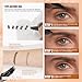Eyebrow Pencils for Women, W3W 4D Dual-Ended Brow Pen, Angled Square Tip + Ultra-Fine Brush Tip, Waterproof Smudge-Proof, Natural Hair-Like Strokes, Brown (Medium Brown)