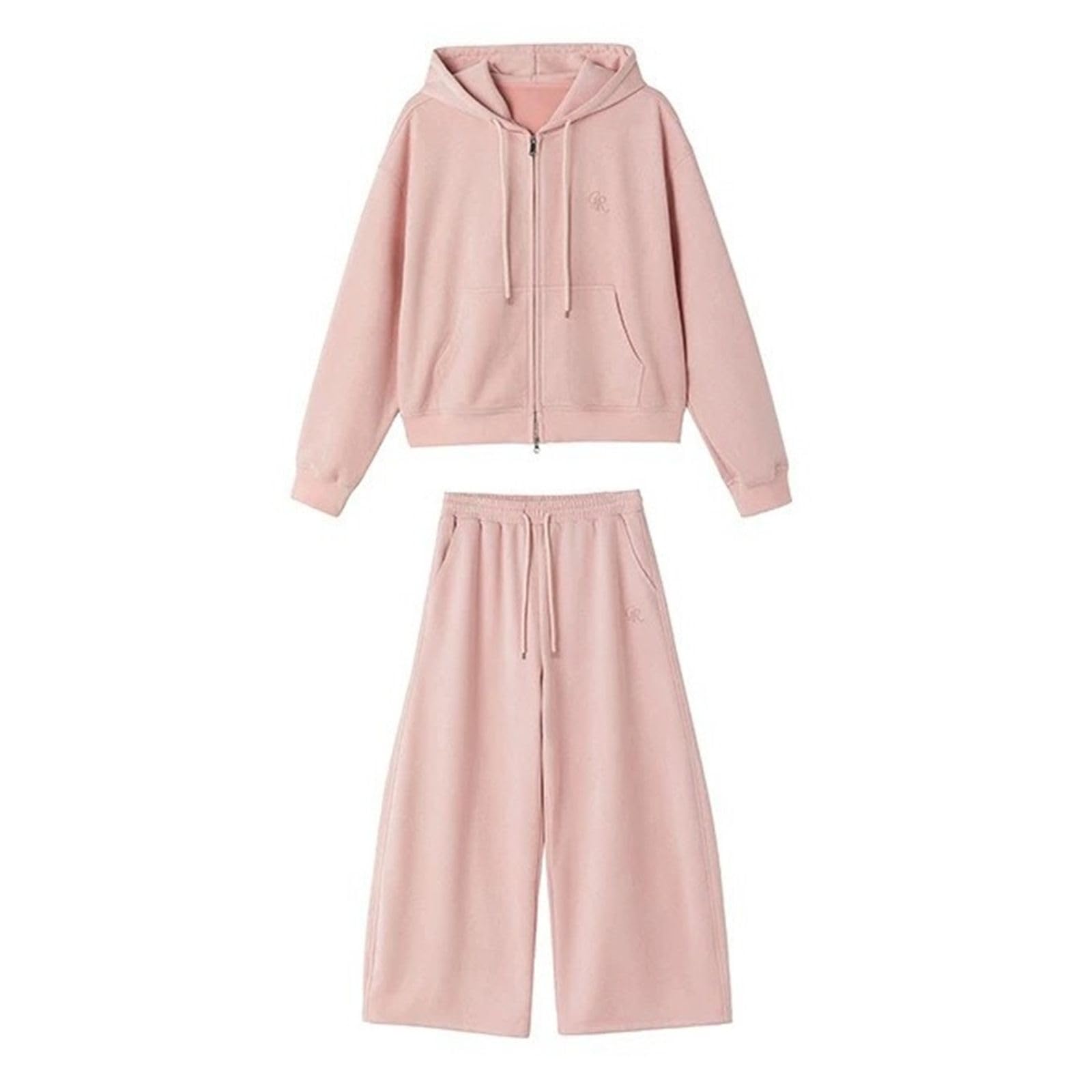 Ensemble 2 pièces sport décontracté pour femme, sweat à capuche et pantalon