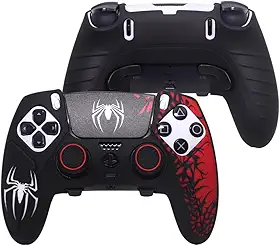 Capa de silicone antiderrapante para controle sem fio Playstation 5 PS5 Edge e capa protetora para controle de toque para controle DualSense Edge