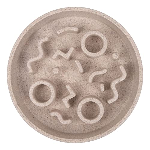 District 70 Bamboo Cat Slow Feeder - ø 13,5 cm - Dark Grey