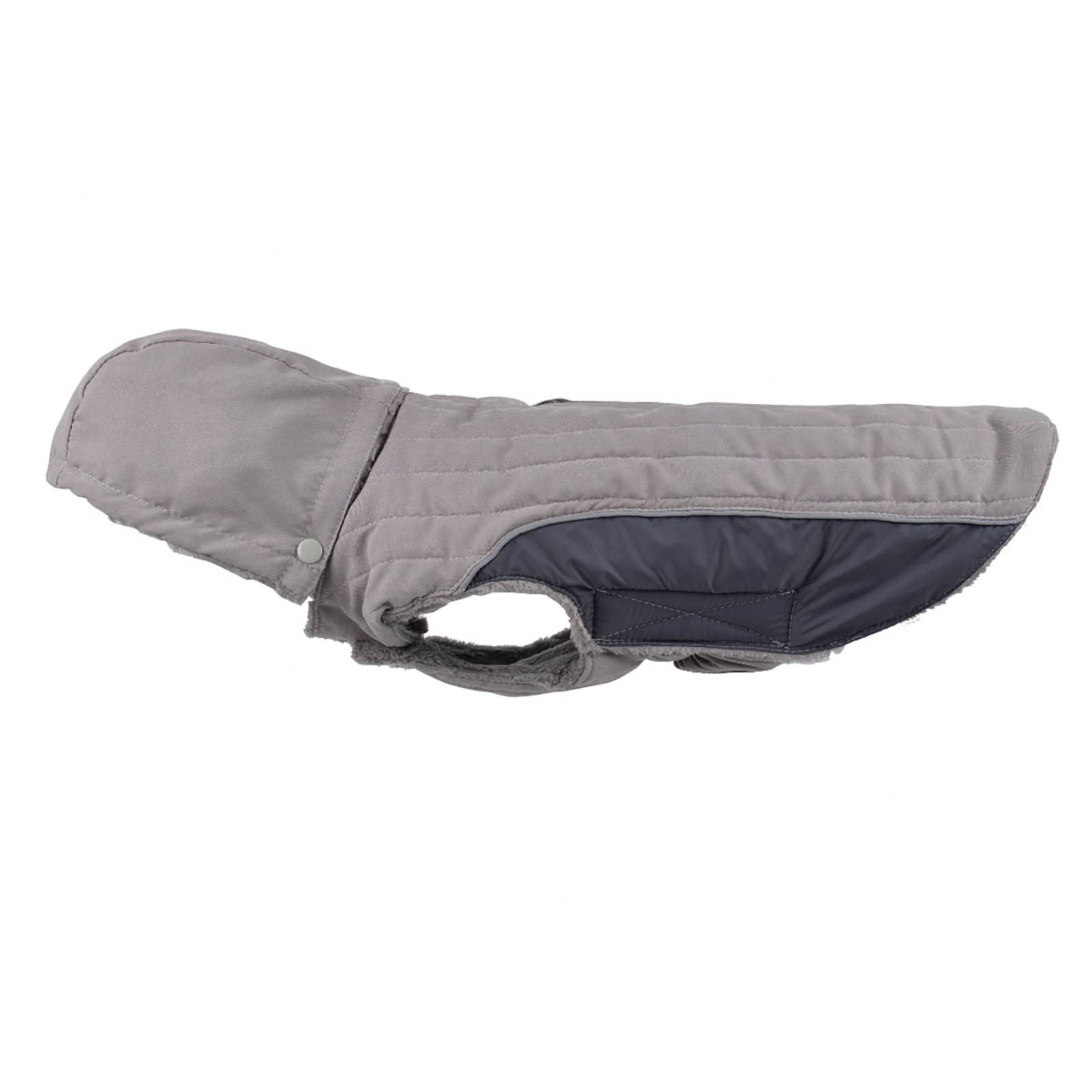 High Visibility Reflective Windproof Dog Jacket Insulated Warm Winter Coat For Small Medium Large Apparel (Grey, XL)