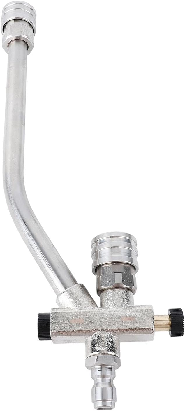 Foam Cannon Dual Connector Accessory,Pressure Washer Extension Wand Dual Connector Tool,1/4in Quick Connect Switch Double Tip Attachment Power for Home Boat Car Washing