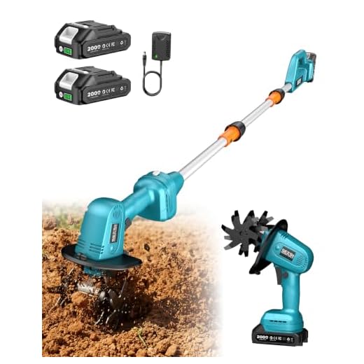 Lightweight Cordless Garden Tiller Cultivator