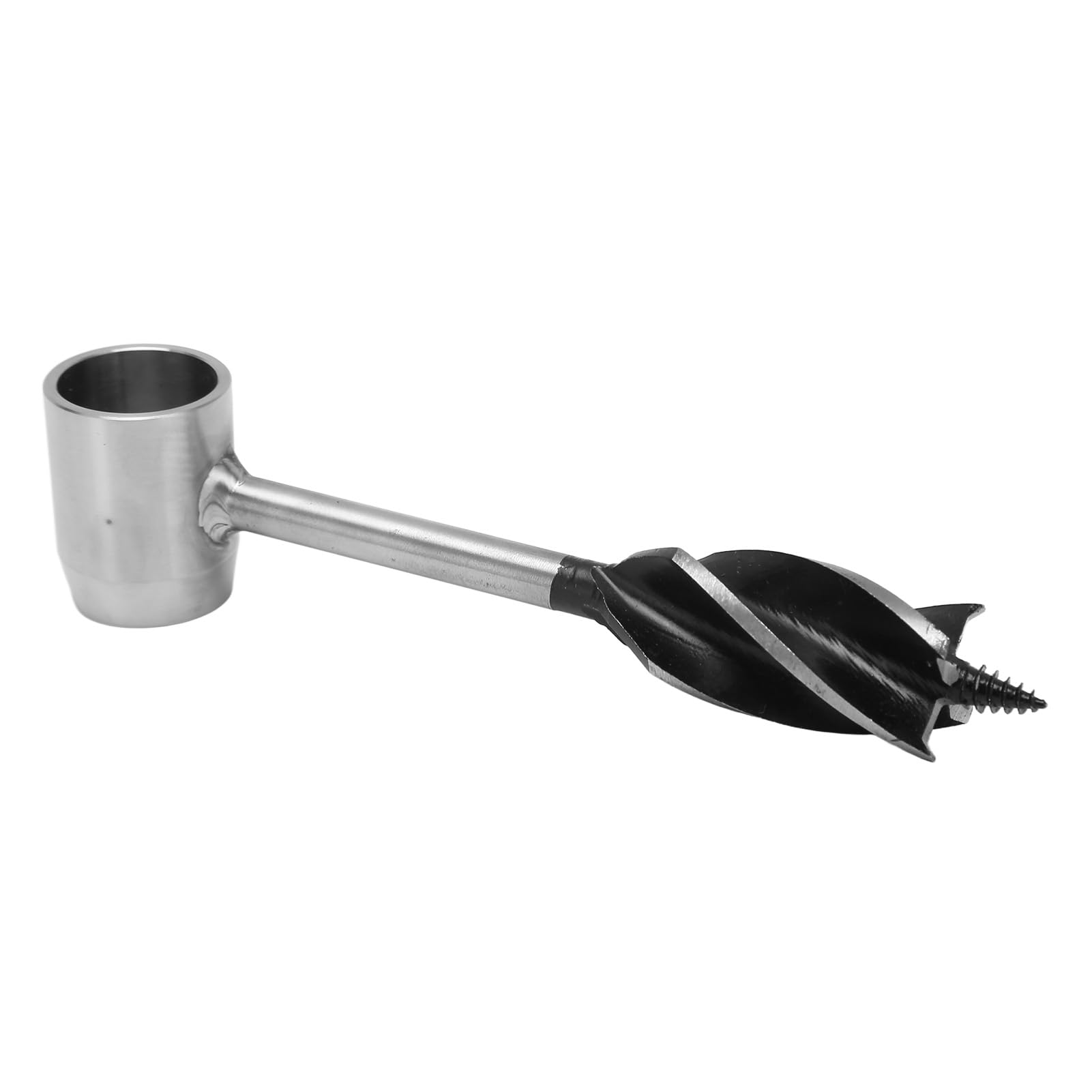 Trivella Manuale Multiuso Bushcraft Auger in Acciaio Al Carbonio Ad Alta Durezza con in Pelle PU per Campeggio