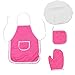 Cabilock 1 Set Apron Suit Kid Bonnet for Girls Toys Girl Cooking Cookware Role Play House Kitchen Toy Cooking Cookware Apron Playing House Toy Girl Cook Toy Child Cosplay Cloth Kitchenware