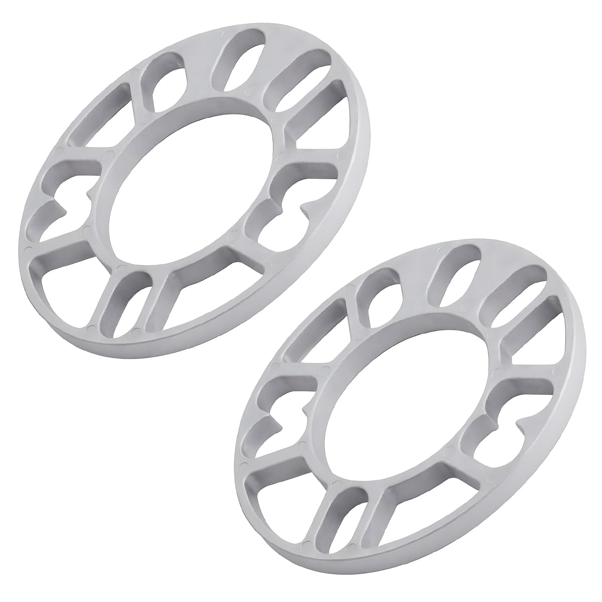 YoRise 2PCS 10 mm Car Wheel Spacers, PCD 100-120mm Aluminum Alloy Hub Centric Wheel Spacer for 4 & 5 Lug, Universal Car Tire Accessory for 4X100, 4X114.3, 5x108, 5x112, 5x120 Bolt Pattern(10MM)