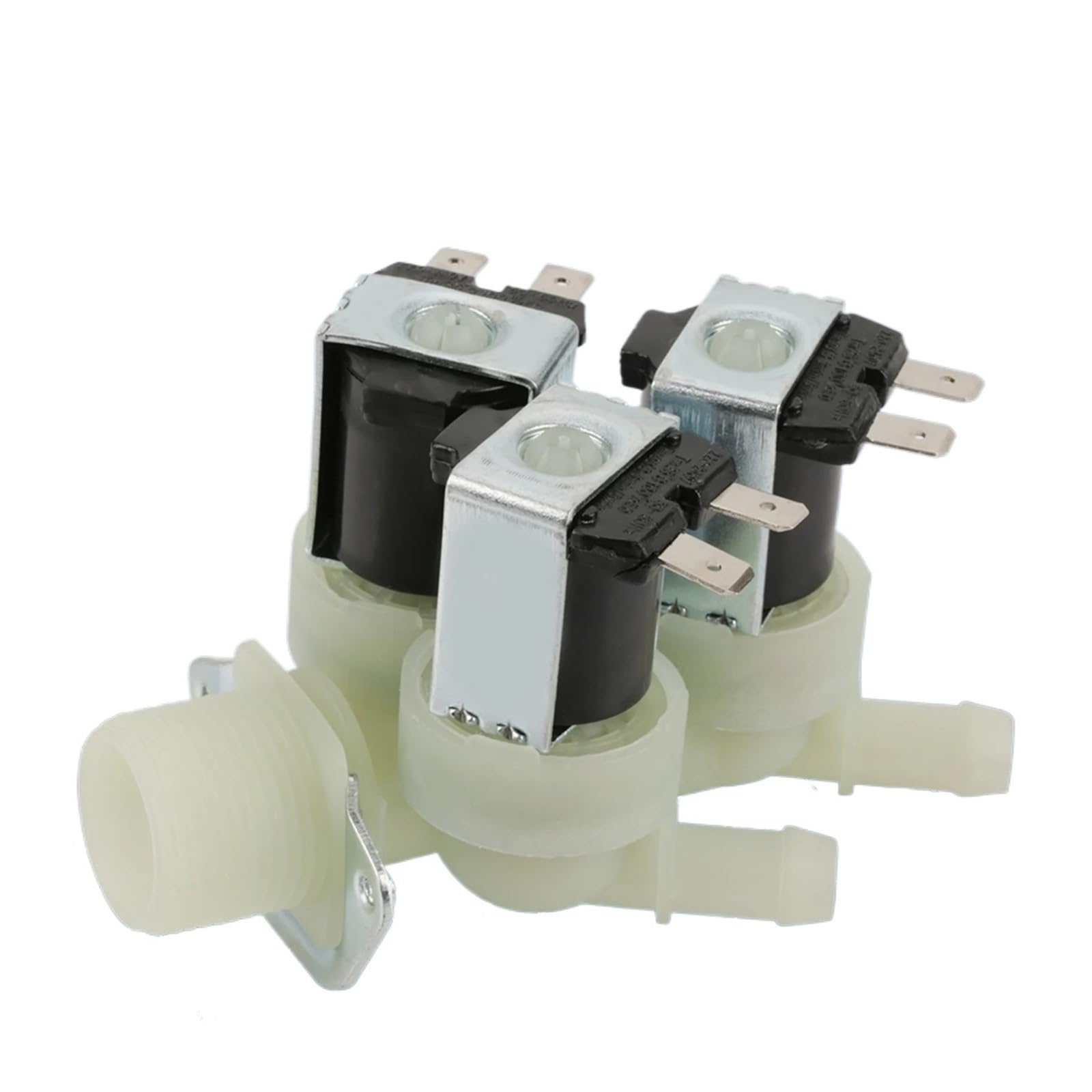 EEZII 3 Way Water Inlet N/C Normal Closed Electric Solenoid Valve AC 220V G3/4 Electric Solenoid Valve Electric Valve Solenoid Valve